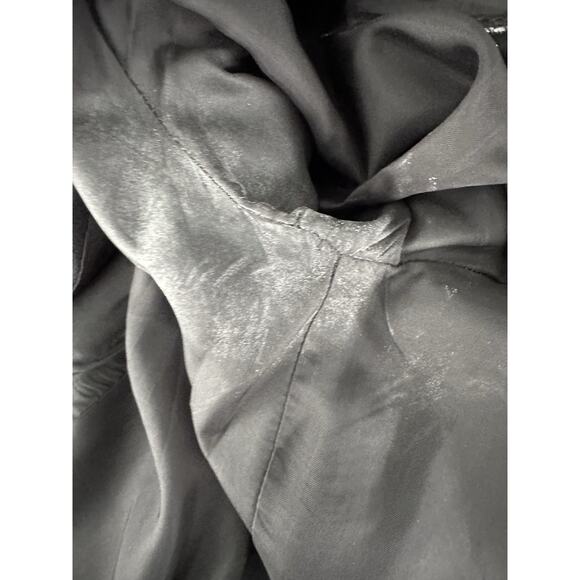 Vtg 90s Pin Stripe Power Suit Secretary Double Breasted Blazer Coat Dress Sz 10 - Picture 15 of 16